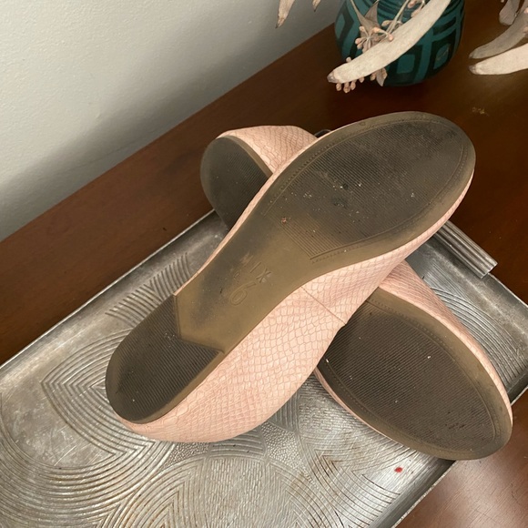 Mix6 baby pink ballet flats snake embossed 💕🐍 - Picture 4 of 5